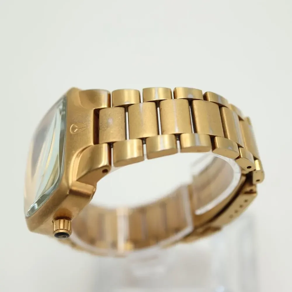 Nixon The Small Player Gold Black Tone 33mm Watch 5.75